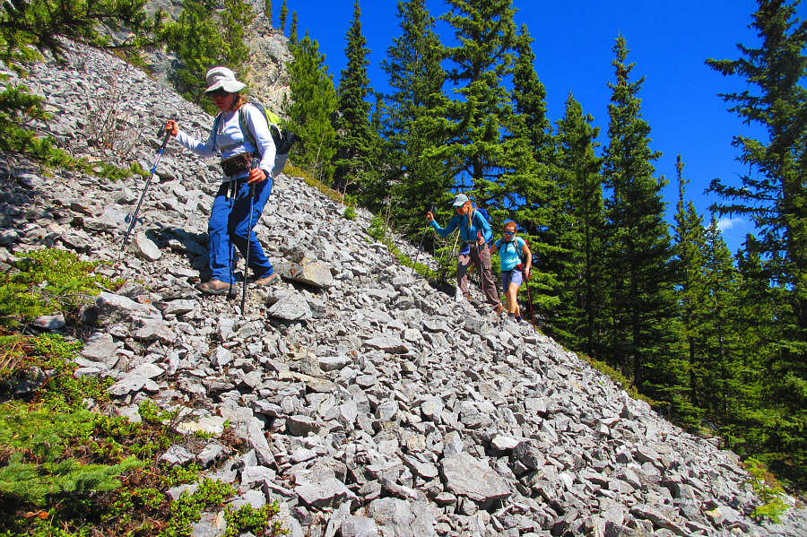 Some pretty miserable hiking here!