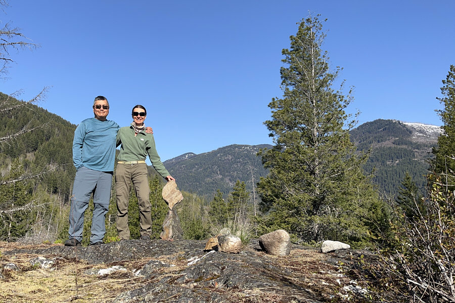 We also found a geocache nearby, but unfortunately, it was soiled by the elements.