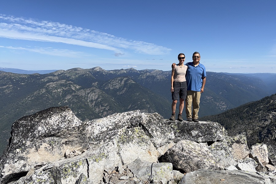 Another beautiful day on a BC summit!