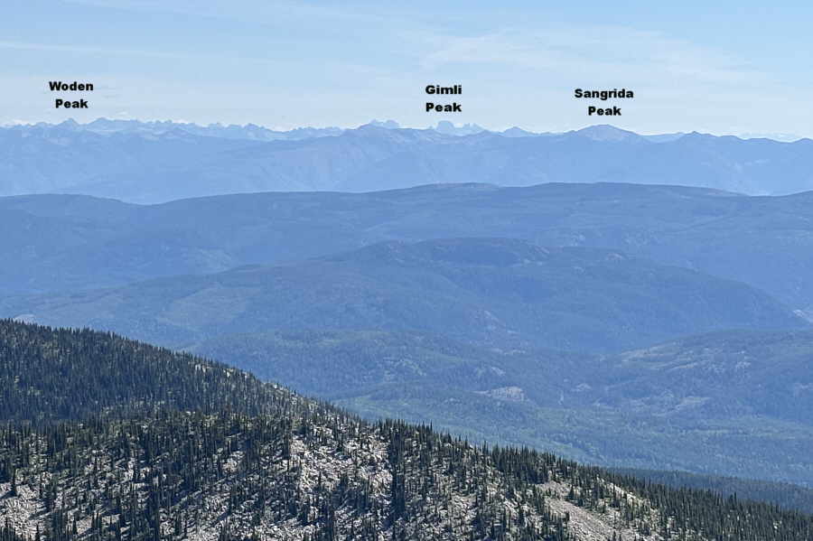 Sangrida Peak is not in the park but looks like an interesting objective for the future...maybe!