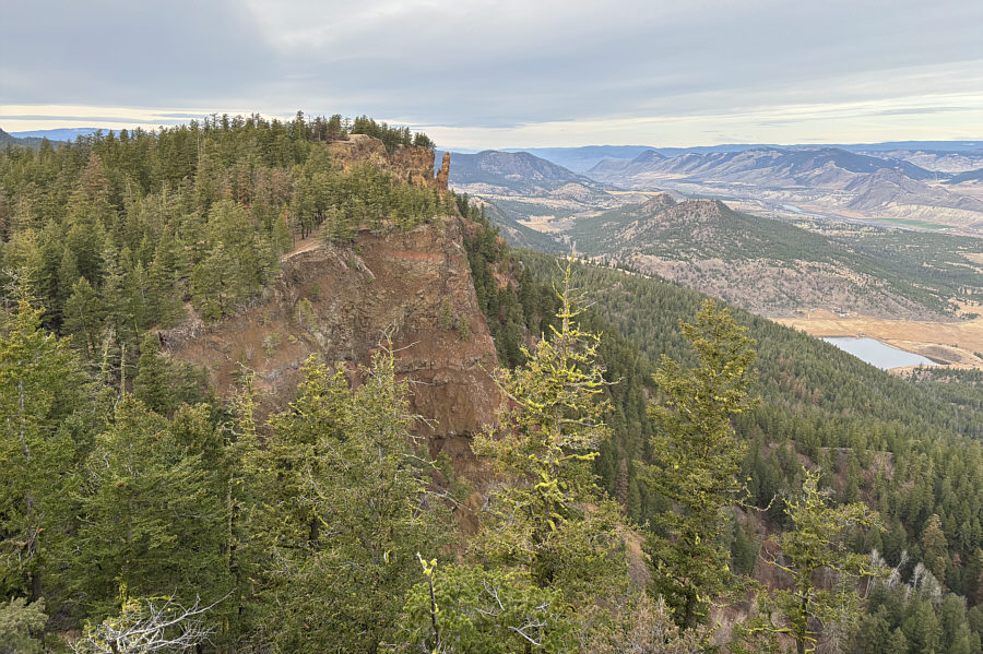Oops! We meant to climb the west bump first!