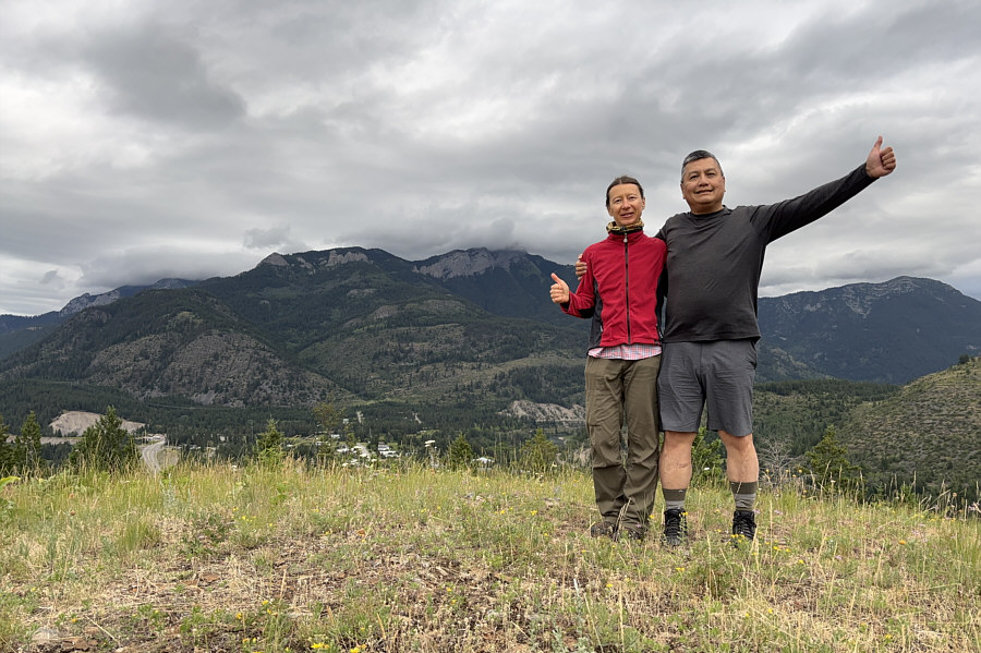 First summit of our summer road trip!