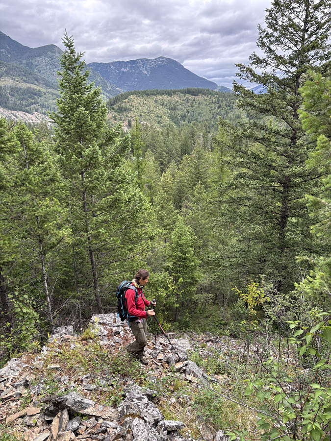 Not as easy to descend here as expected!