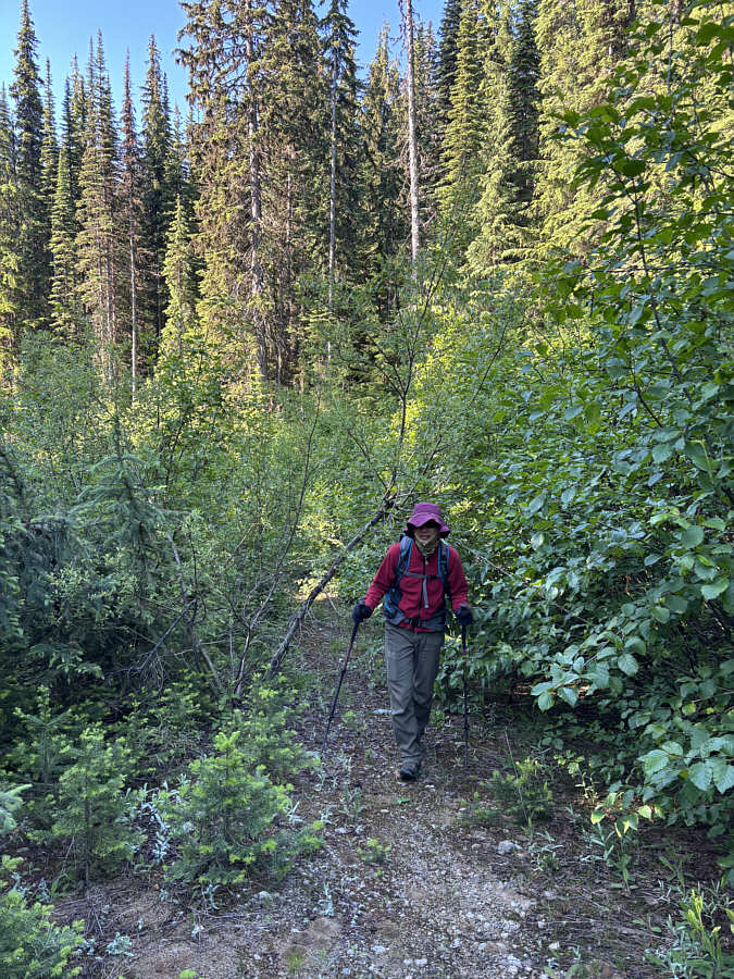 And this is the easy part of the hike...