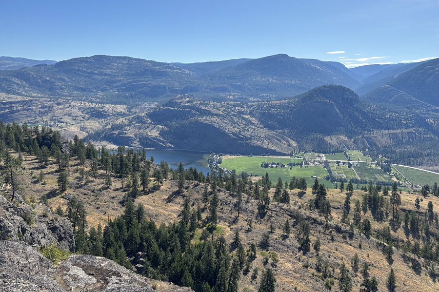 Not the comprehensive view of the lake that we were promised by a man we met on the trail!