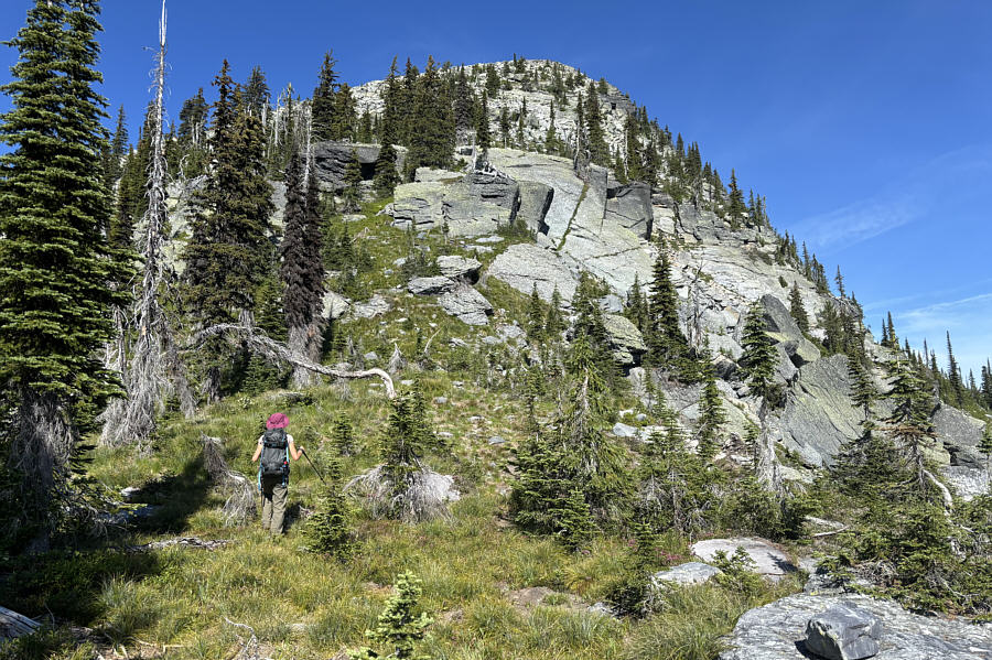 Look for the secret passage through the slabs!