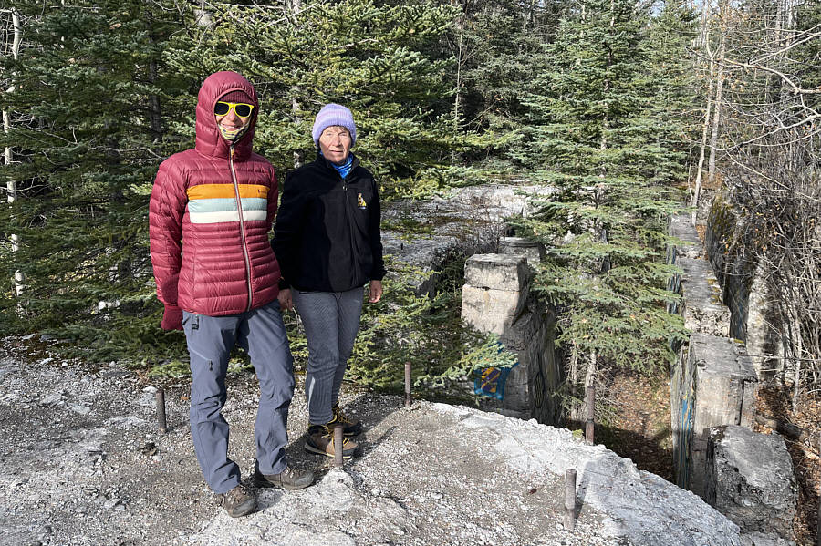 It's crazy how the forest is swallowing up the remnants of the building.