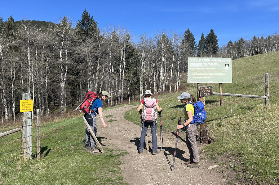 Eva's already on the other side of the gate!
