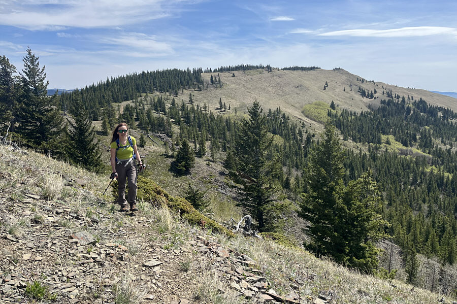 We shoulda returned over the first high point!