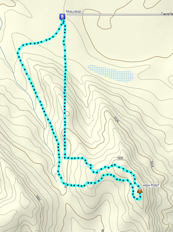 A nice winter hiking objective.