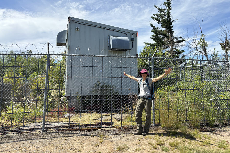 The building appears to be well-ventilated but fiercely guarded by razor wire! How come?