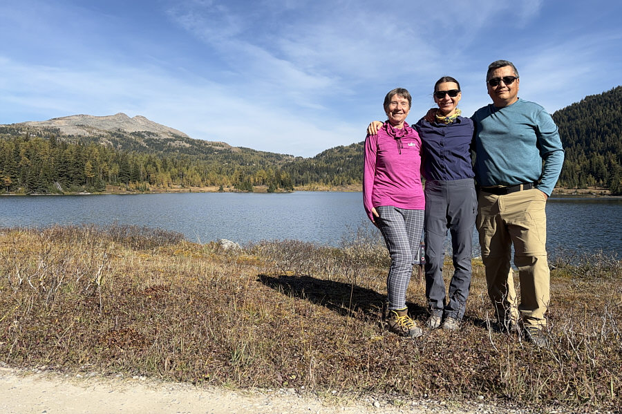 We saw a couple of loons here (too far away for a good photo).