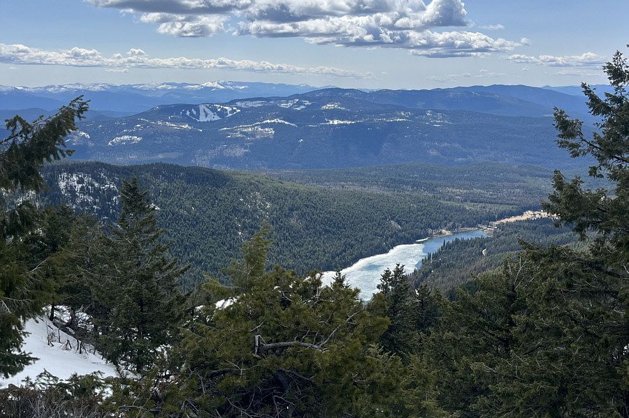 Always nice to see a lake from high up on a mountain!