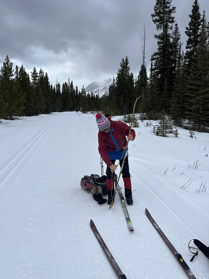 The skiing is getting serious...