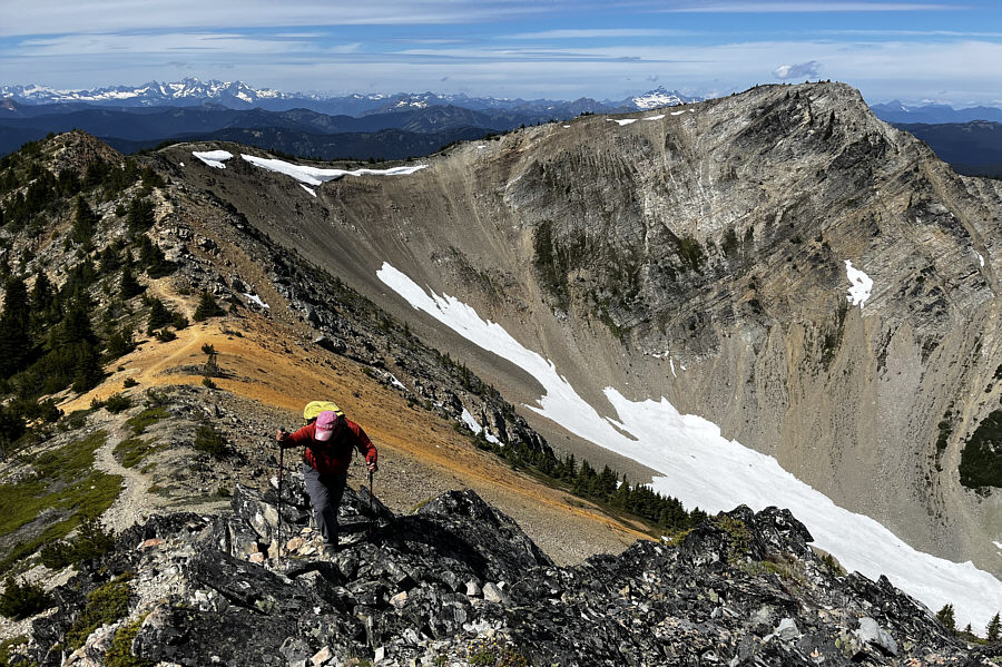 Surprisingly colourful ridge!