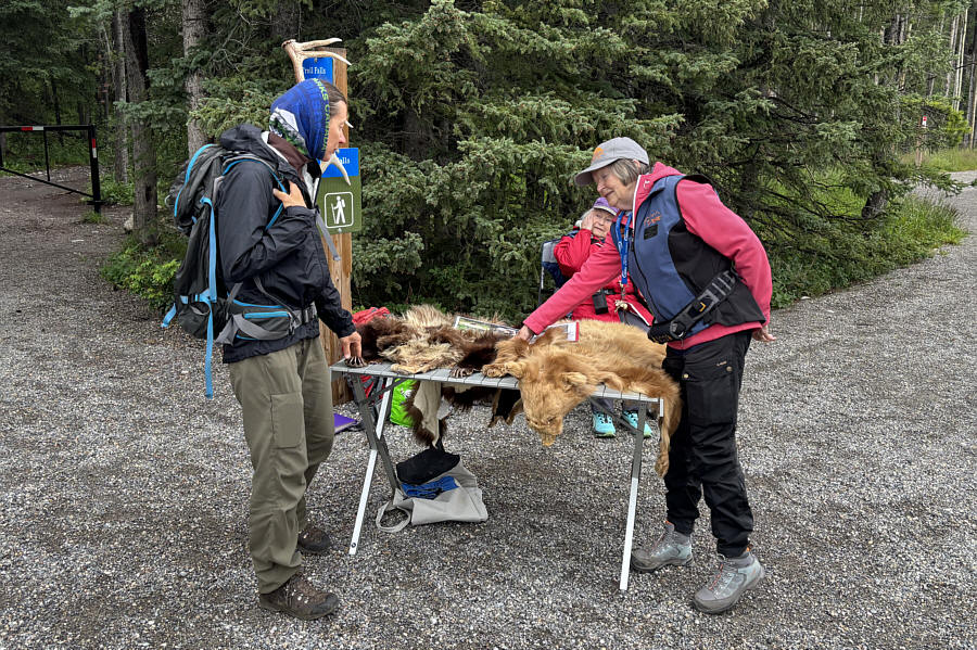 Oops, Zosia forgot her bear spray!