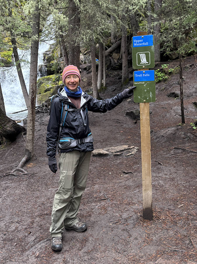 Looks like the trail keeps going up though...probably eventually to Nakiska Ski Resort!