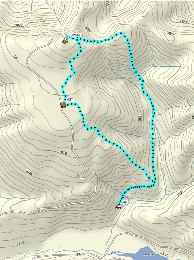 The GPS track linked here is for record purposes only...use at your own peril!