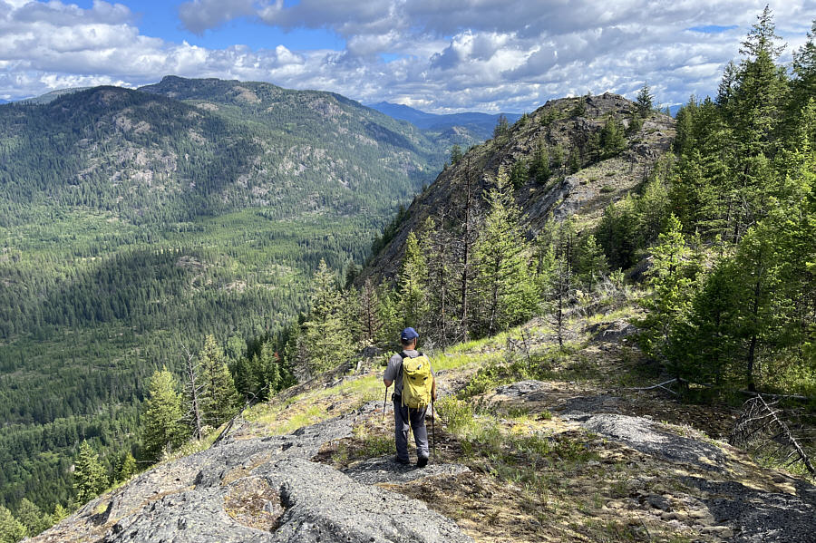 Not so easy to get there from here; need to head back into the forest at right!
