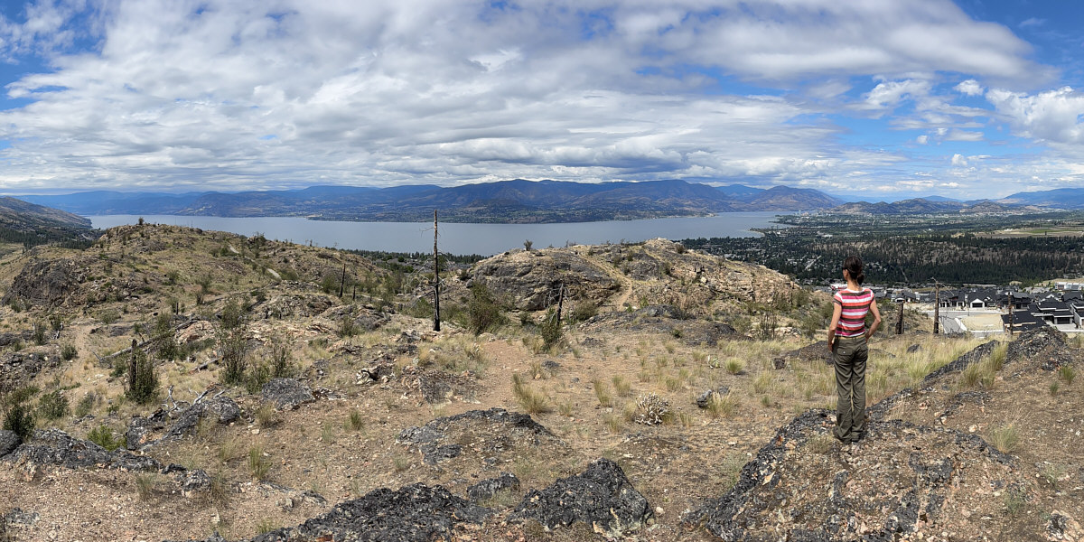 Almost the same view as from the top of Cedar Mountain except with more sunshine!