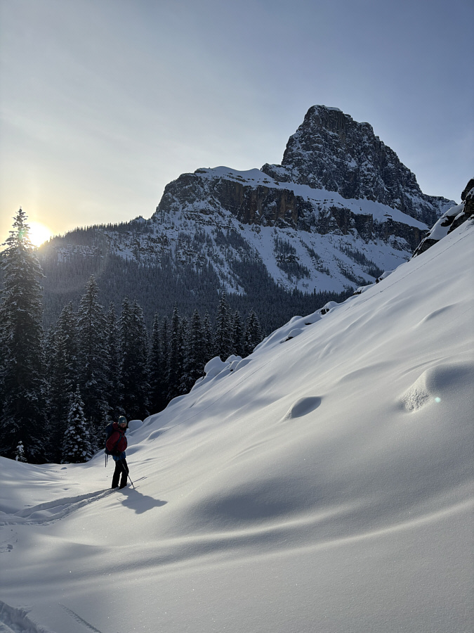 A moment of grace amidst all the stressful survival skiing!