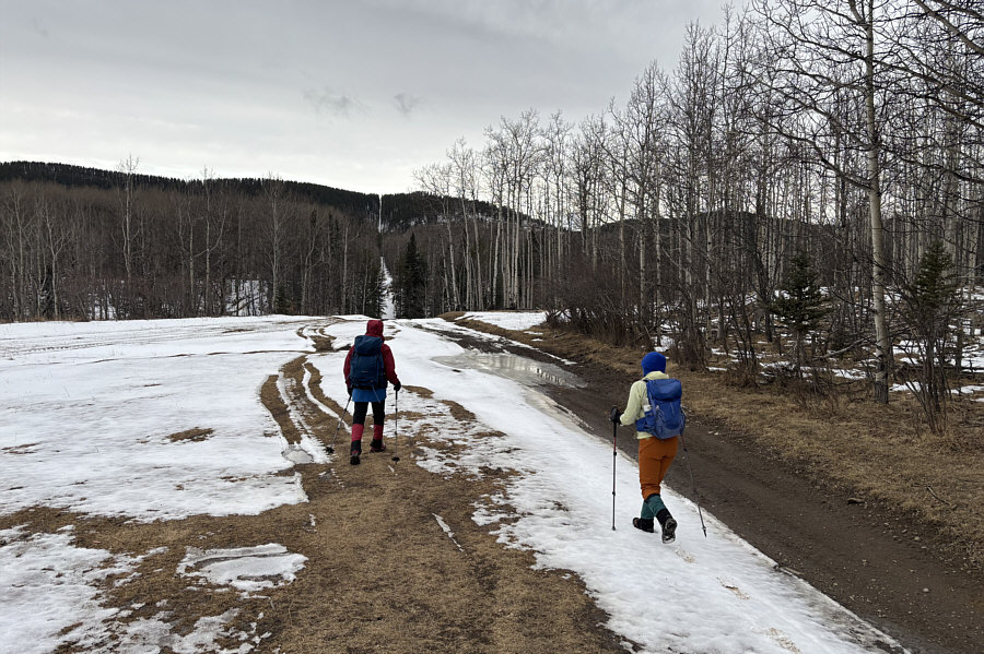 The ridge doesn't look too exciting from here!