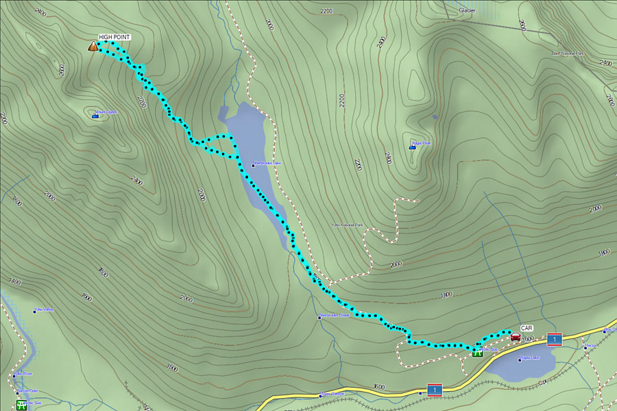 A challenging ski tour that would appeal more to advanced skiers.