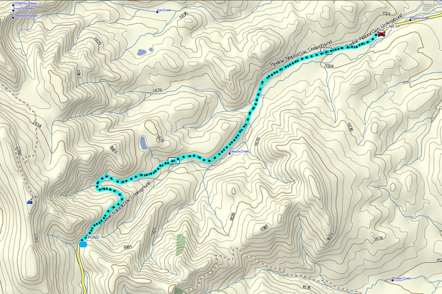 Not recommended unless the snowpack is very deep...which is rare for this area!